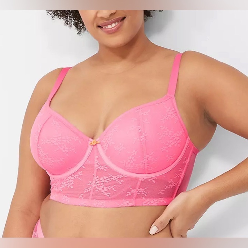 Cacique Delicate Lace Demi Corset 40D